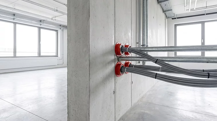 Abschottung im Installationsschacht