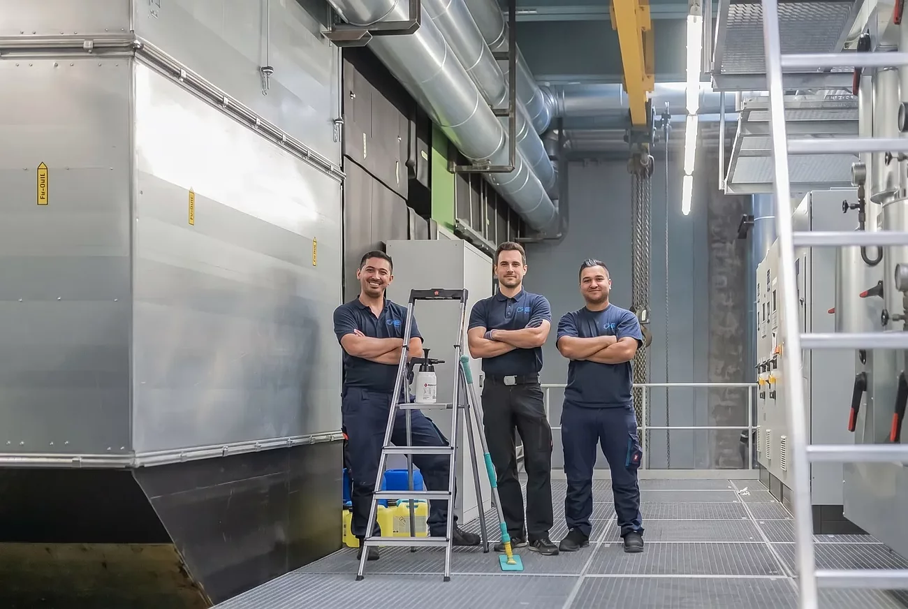 Unser Team in der RLT-Anlage