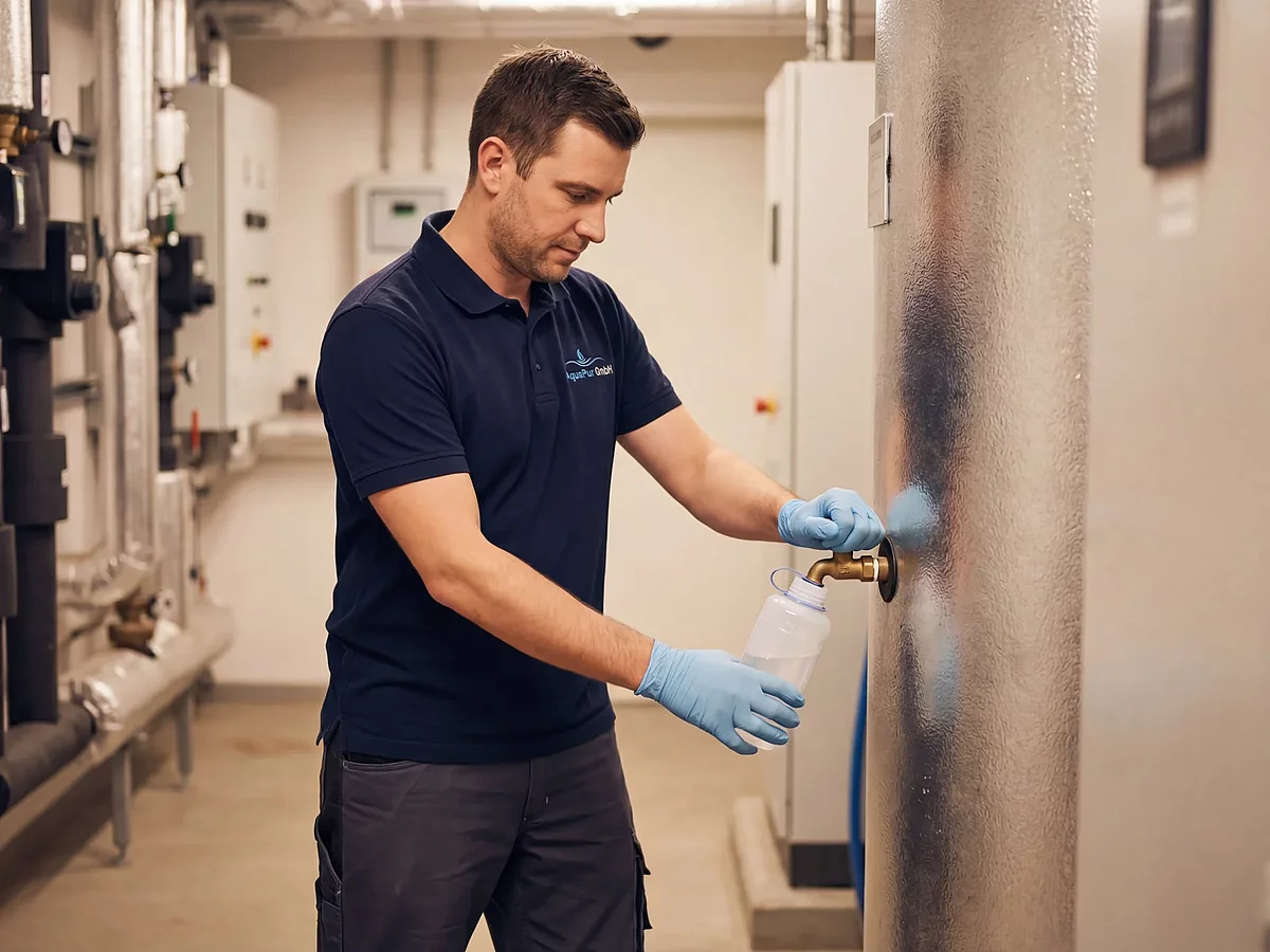 Legionellenprüfung Wasserprobe