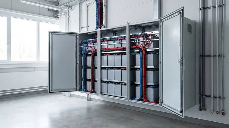 Zentralbatterieanlage für die Sicherheitsstromversorgung